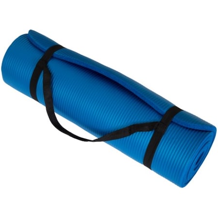 Extra Thick Yoga Mat, Non-Slip Comfort Foam, Durable Exercise Mat For Fitness, Pilates (Blue)